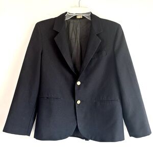 VINTAGE dark Navy almost Black Blazer size Small